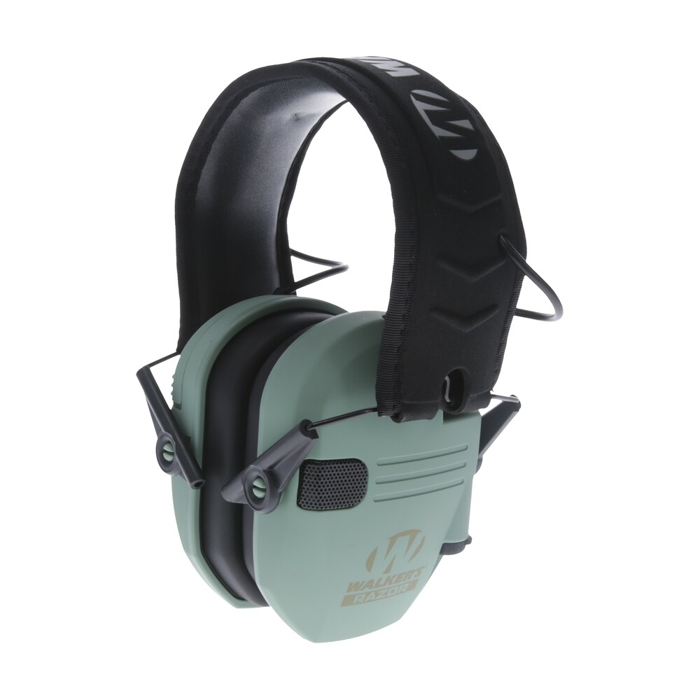 walker's gwprsemsgn razor slim electronic muff 23 db over the head sage green/black polymer Walker's GWPRSEMSGN Razor Slim Electronic Muff 23 dB Over the Head Sage Green/Black Polymer Sports South item 137575