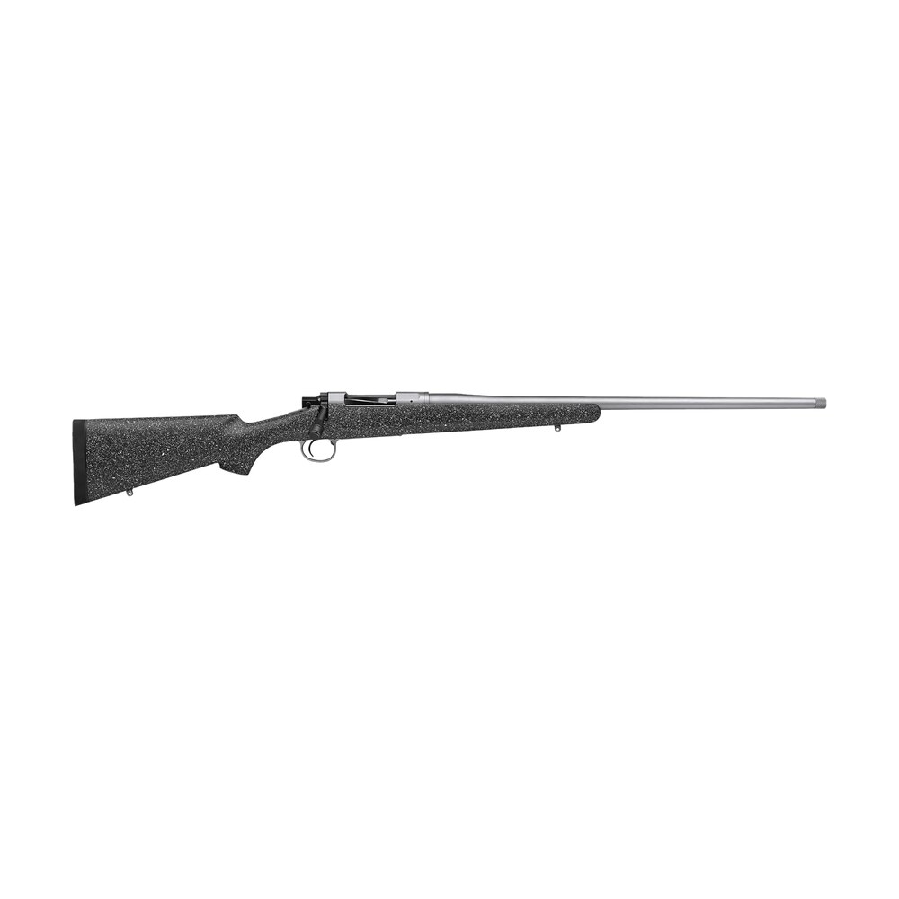 nosler 40221 m21 6.5 prc 4+1 24" barrel, stainless steel nitride metal finish, gray speckled black all weather epoxy stock Nosler 40221 M21 6.5 PRC 4+1 24" Sports South item 138009