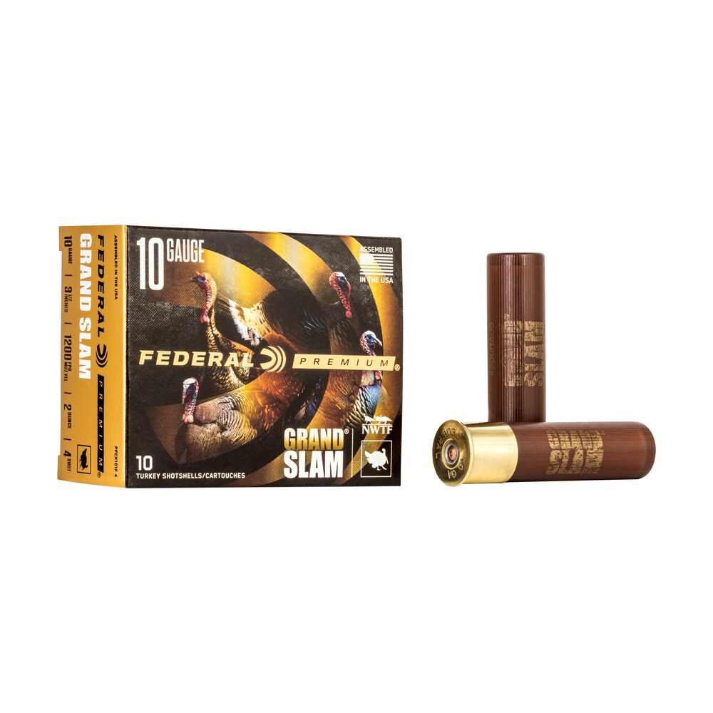 federal pfcx101f4 premium grand slam 10gauge 3.50" 2oz 4shot 10 per box/25 case Federal PFCX101F4 Premium Grand Slam 10Gauge 3.50" 2oz 4Shot 10 Per Box/25 Case Sports South item 138087