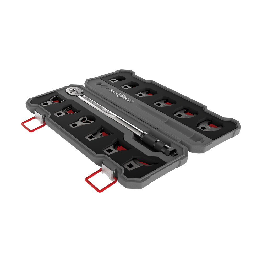 real avid avmf13ws master fit 13 piece crowfoot wrench set gray/red ar platform heavy duty torque wrench handle 13 pieces Real Avid AVMF13WS Master -Fit 13 Piece Crowfoot Wrench Set Gray/Red AR-Platform Heavy Duty Sports South item 138324