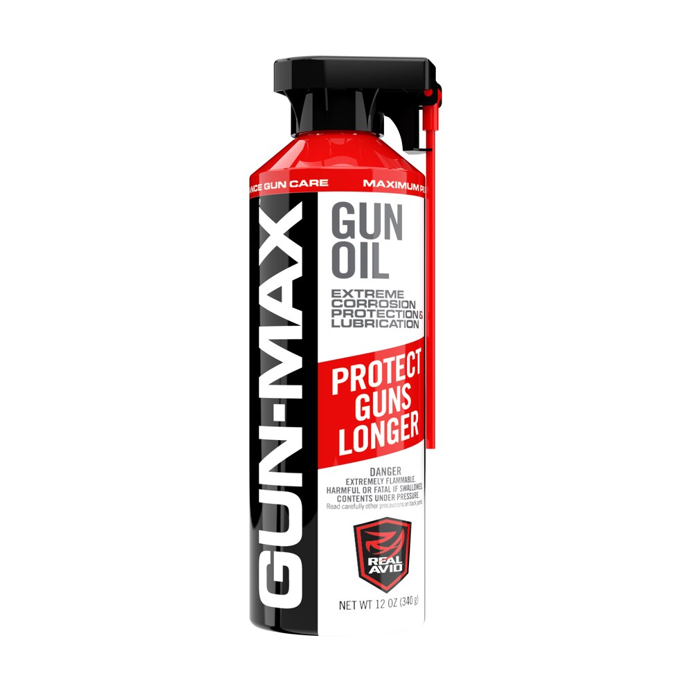 real avid avmlp12a gun max gun oil cleans, lubricates, protects 12 oz aerosol Real Avid AVMLP12A Gun-Max Gun Oil Cleans, Lubricates, Protects 12 oz Aerosol Sports South item 138341