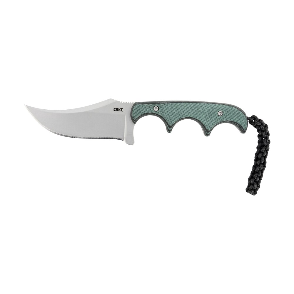 crkt 2379 minimalist persian 2.76" fixed recurve plain bead blasted 8cr13mov ss blade/green contoured resin infused fiber handle includes lanyard/sheath CRKT 2379 Minimalist Persian 2.76" Fixed Recurve Plain Bead Blasted 8Cr13MoV SS Blade/Green Sports South item 138435