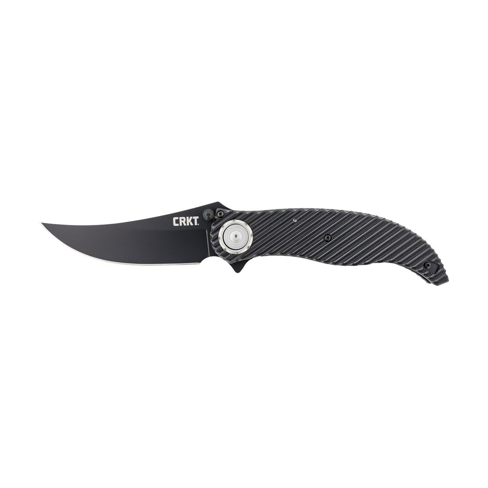 crkt 2640 clever girl 4.10" folding plain black powder coated d2 steel blade/ black g10 handle includes pocket clip CRKT 2640 Clever Girl 4.10" Folding Plain Black Powder Coated D2 Steel Blade/ Black G10 Handle Sports South item 138439