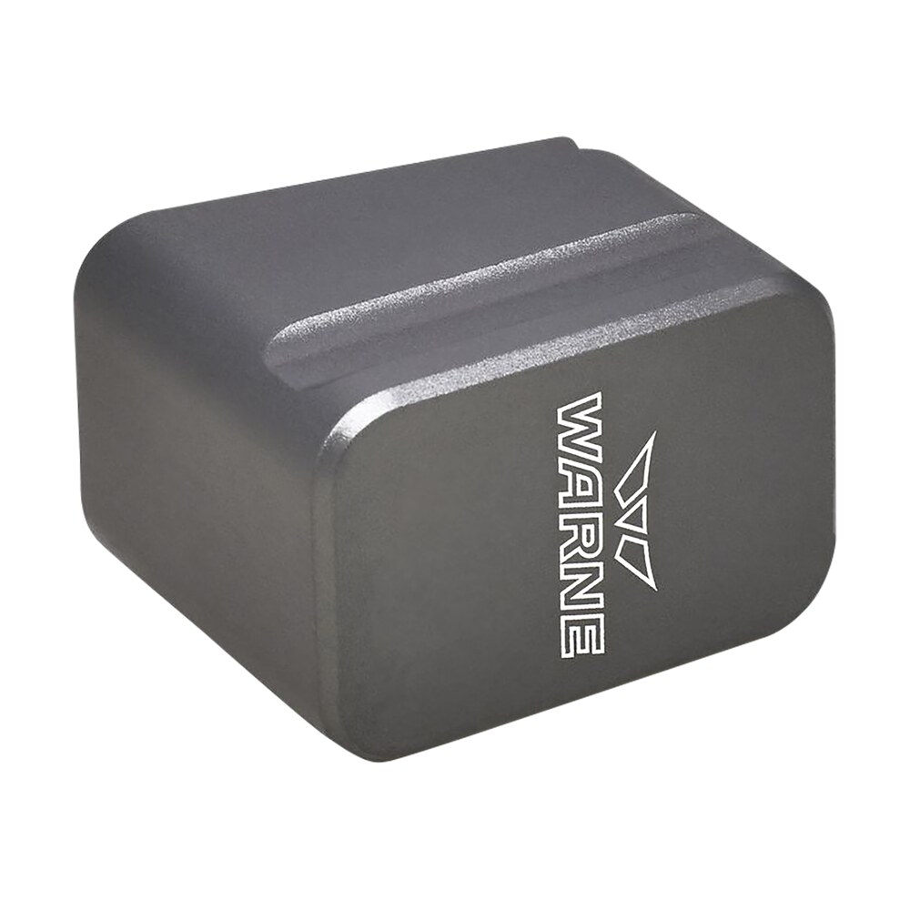 warne meg1754gr magazine extension made of 6061 t6 aluminum with hardcoat anodized gray finish for glock 17, 22 magazines (adds 5rds 9mm luger, 4rds 40 s&w) Warne MEG1754GR Magazine Extension made of 6061-T6 Aluminum Sports South item 139098