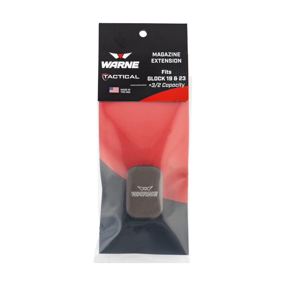 warne meg1932de magazine extension made of 6061 t6 aluminum with hardcoat anodized flat dark earth finish for glock 19, 23 magazines (adds 3rds 9mm luger, 2rds 40 s&w) Warne MEG1932DE Magazine Extension made of 6061-T6 Aluminum Sports South item 139100