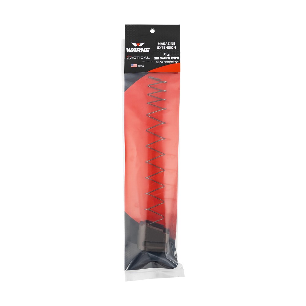 warne mesig54de magazine extension made of 6061 t6 aluminum with hardcoat anodized flat dark earth finish for sig p320 magazines (adds 5rds 9mm luger) Warne MESIG54DE Magazine Extension made of 6061-T6 Aluminum Sports South item 139111