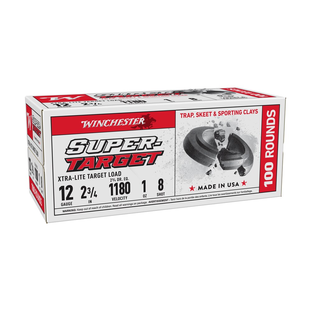 winchester ammo trgtl128vp super target xtra lite 12gauge 2.75" 1oz 8shot 100 rd box Winchester Ammo TRGTL128VP Super-Target Xtra-Lite 12Gauge 2.75" 1oz 8Shot 100 rd Box Sports South item 139123