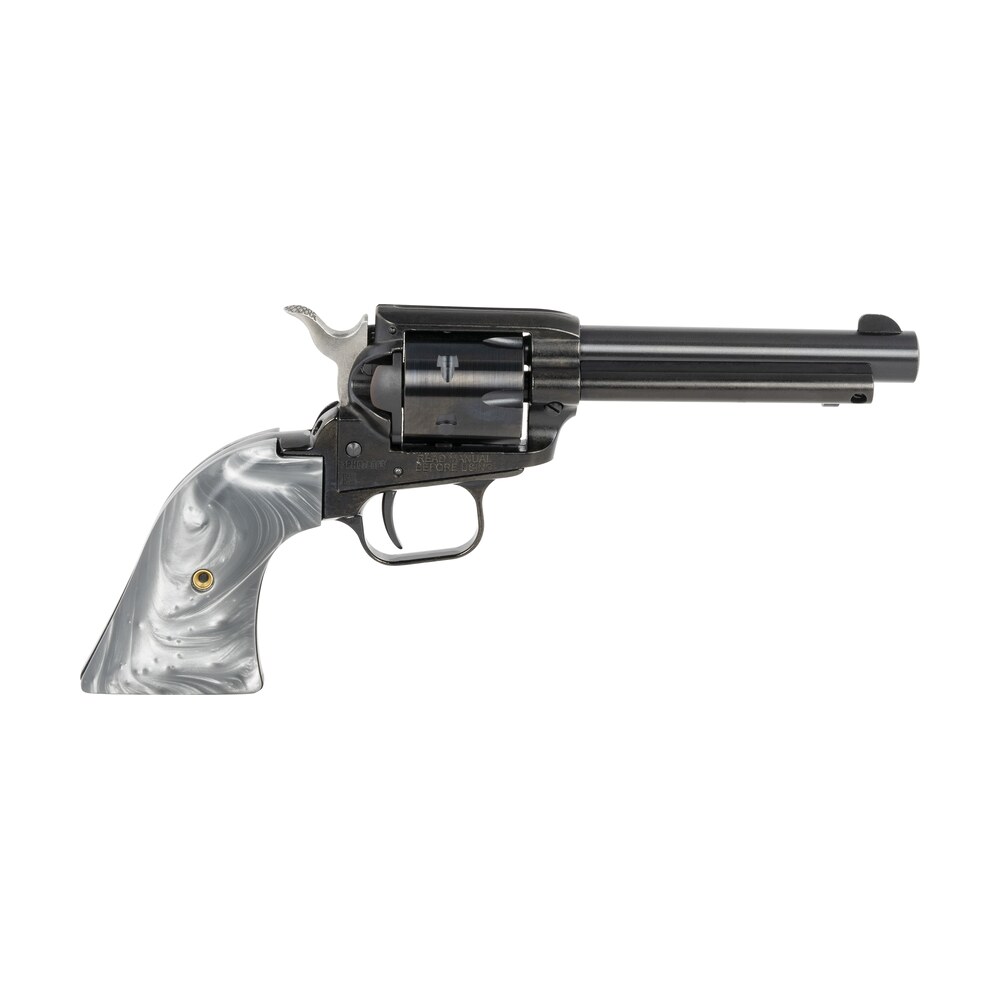 heritage mfg rr22b4gprl rough rider 22 lr 6 shot 4.75" black barrel & cylinder black frame, altamont gray pearl grips Heritage Mfg RR22B4GPRL Rough Rider 22 LR 6 Shot 4.75" Black Barrel & Cylinder Black Sports South item 139140
