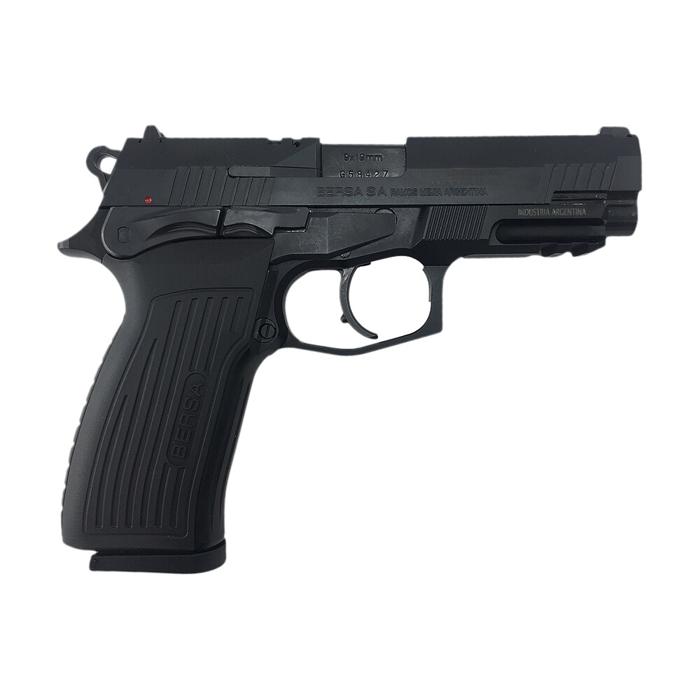 bersa tpr9m tpr full size frame 9mm luger 17+1, 4.25" black steel barrel, matte black serrated steel slide & aluminum frame w/picatinny rail, ambidextrous Bersa TPR9M TPR Full Size Frame 9mm Luger 17+1, 4.25" Black Steel Sports South item 139411