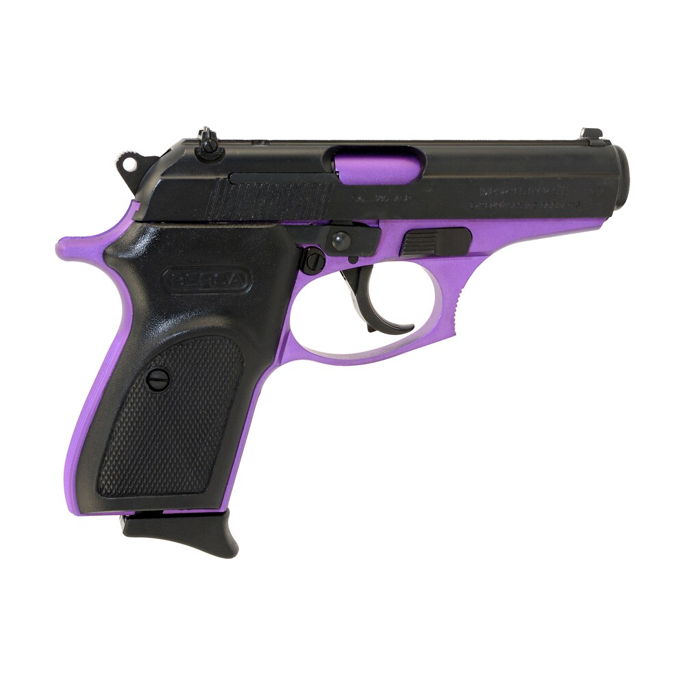 bersa t380prp8 thunder micro compact frame 380 acp 8+1, 3.50" purple cerakote steel barrel, matte black serrated steel slide, purple cerakote aluminum frame Bersa T380PRP8 Thunder Micro-Compact Frame 380 ACP 8+1, 3.50" Purple Cerakote Steel Sports South item 139422