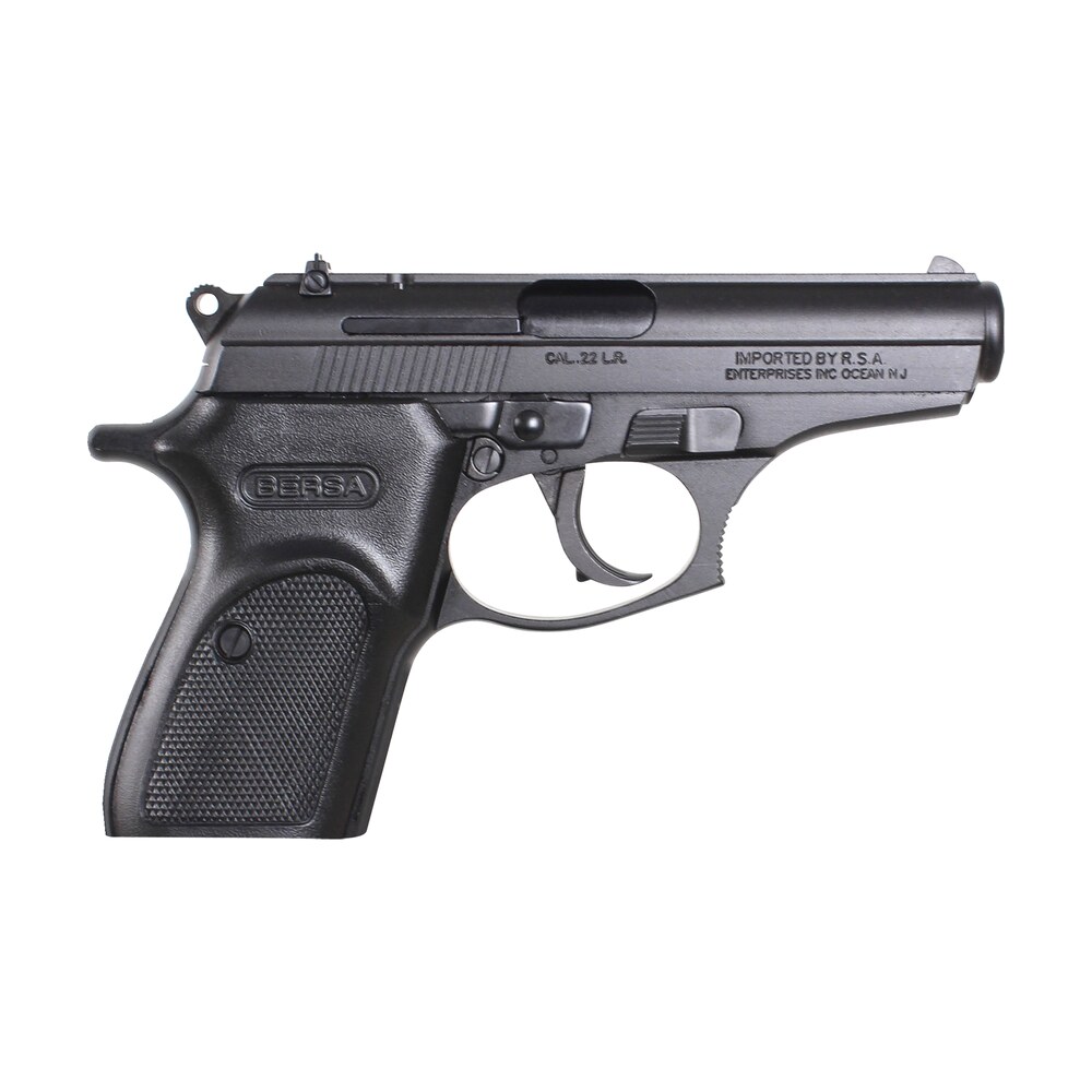 bersa t22m thunder micro compact frame 22 lr 10+1, 3.50" black steel barrel, matte black serrated slide, matte black aluminum frame w/beavertail Bersa T22M Thunder Micro-Compact Frame 22 LR 10+1, 3.50" Black Steel Sports South item 139433
