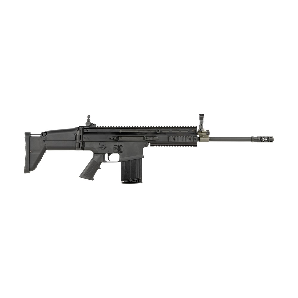 fn 986612 scar 17s nrch 7.62x51mm nato 10+1 16.25" black steel barrel, black anodized picatinny rail aluminum receiver, black synthetic adj telescopic stock, black a2 grip FN 986612 SCAR 17s NRCH 7.62x51mm NATO 10+1 16.25" Black Steel Sports South item 139814