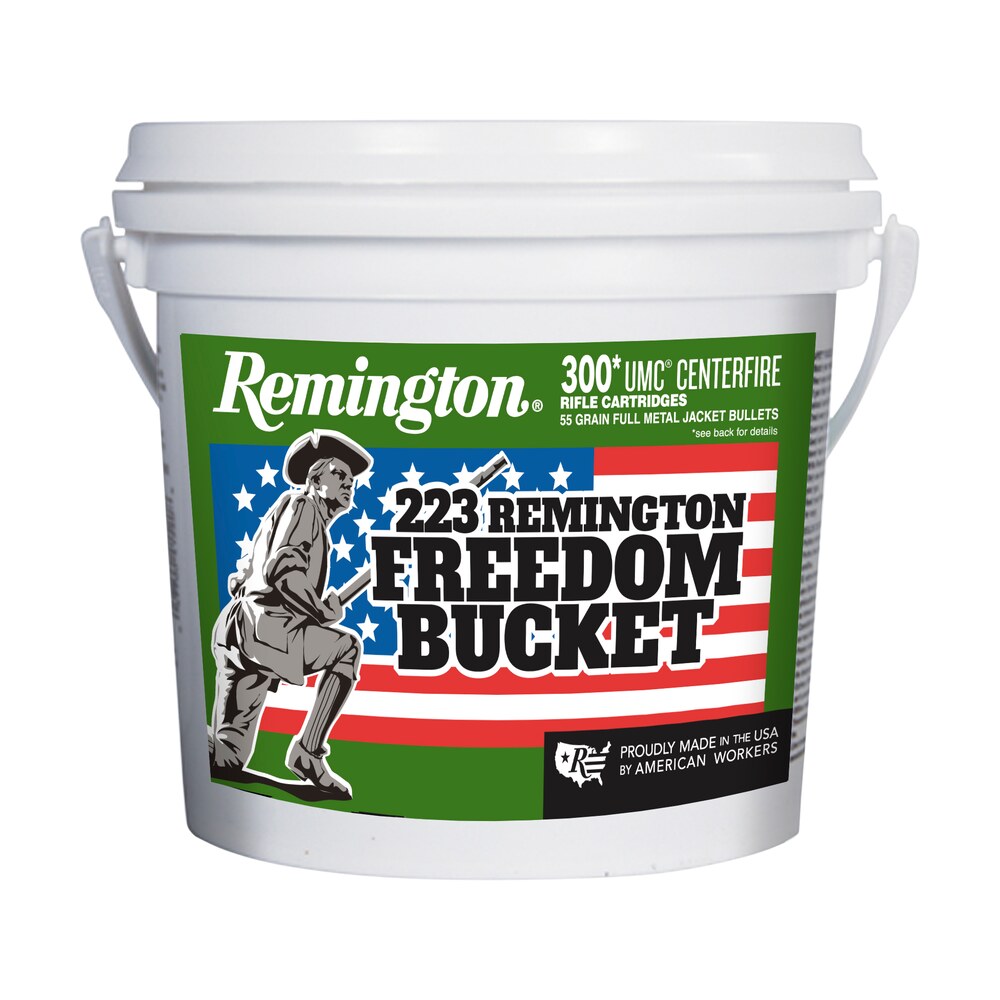 remington ammunition 23897 umc freedom bucket 223rem 55gr full metal jacket 300 per box/4 case Remington Ammunition 23897 UMC Freedom Bucket 223Rem 55gr Full Metal Jacket 300 Per Box/4 Case Sports South item 139878