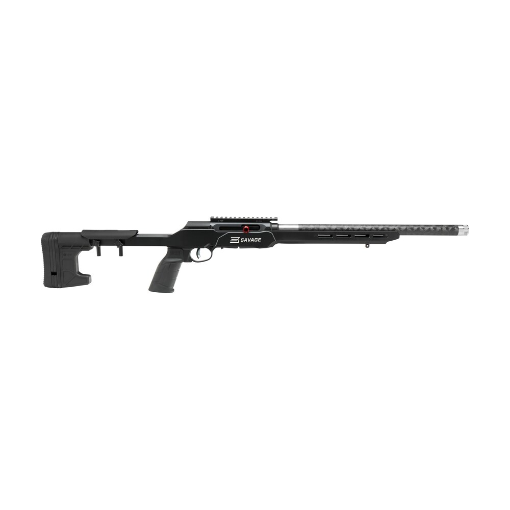 savage arms 47256 a22 precision lite full size 22 lr 10+1 18" carbon fiber threaded barrel, black picatinny rail carbon steel receiver, m lok handguard, black mdt chassis aluminum stock, black polymer Savage Arms 47256 A22 Precision Lite Full Size 22 LR 10+1 18" Carbon Fiber Threaded Sports South item 139897