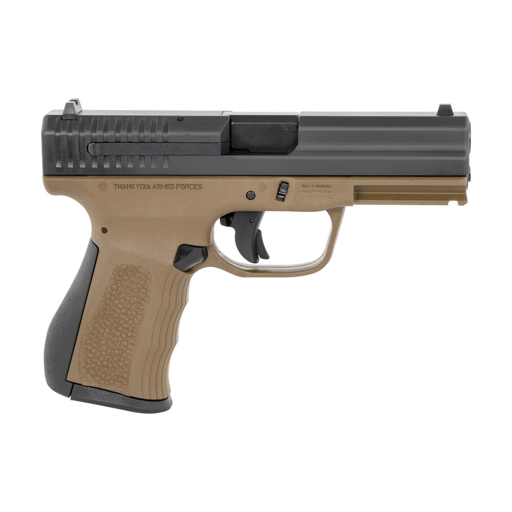 fmk g9c1g2brtss 9c1 g2 9mm luger 14+1 4" black stainless steel barrel, black serrated carbon steel slide, burnt bronze polymer frame w/picatinny rail, black backstrap grip FMK G9C1G2BRTSS 9C1 G2 9mm Luger 14+1 4" Black Stainless Steel Sports South item 140195