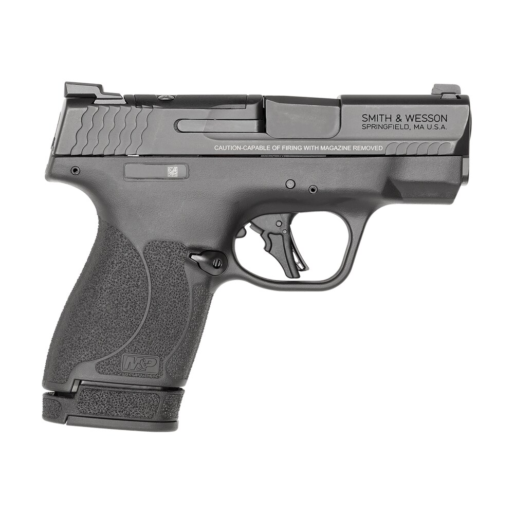 smith & wesson 13534 m&p shield plus optic ready compact 9mm luger 10+1/13+1 3.10", black, optic cut slide, polymer frame, tritium sights (no thumb safety) Smith & Wesson 13534 M&P Shield Plus Optic Ready Compact 9mm Luger 10+1/13+1 3.10", Sports South item 140389