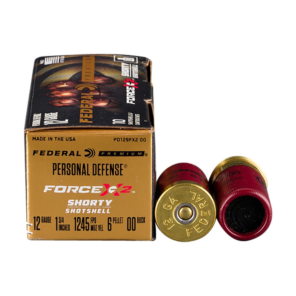 federal pd129fx200 premium force x2 12gauge 1.75" 6pellets 00buckshot 10 per box/10 case Federal PD129FX200 Premium Force X2 12Gauge 1.75" 6Pellets 00BuckShot 10 Per Box/10 Case Sports South item 140855