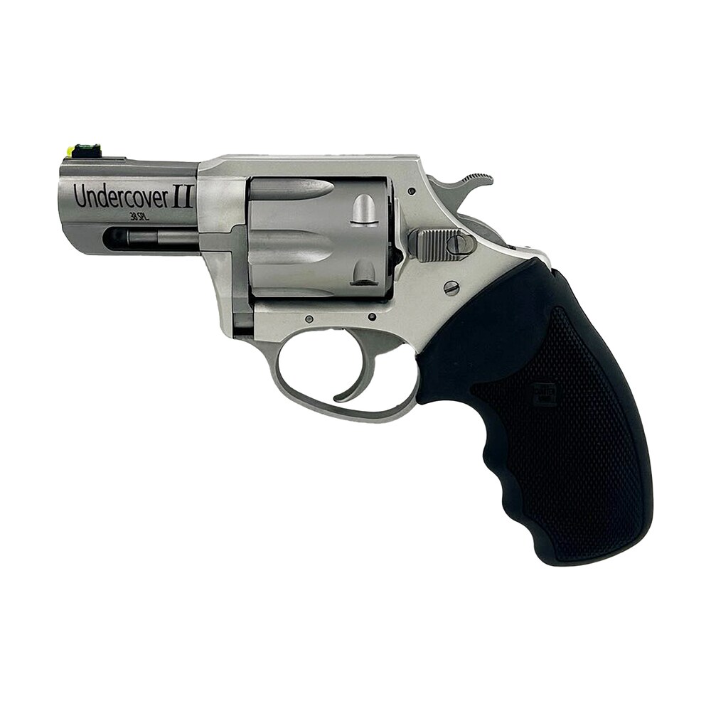 charter arms 53620 undercover ii large 38 special, 6 shot 2.20" matte stainless steel barrel & cylinder, anodized aluminum frame w/black finger grooved rubber grip, exposed hammer Charter Arms 53620 Undercover II Large 38 Special, 6 Shot 2.20" Matte Stainless Steel Barrel Sports South item 140915