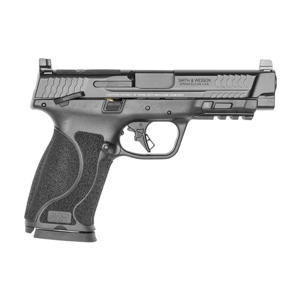 smith & wesson 13388 m&p m2.0 m2.0 full size 10mm auto 15+1, 4.60" black armornite stainless steel barrel & optic cut/serrated slide, matte black polymer frame w/picatinny rail Smith & Wesson 13388 M&P M2.0 M2.0 Full Size 10mm Auto 15+1, 4.60" Black Armornite Sports South item 140947