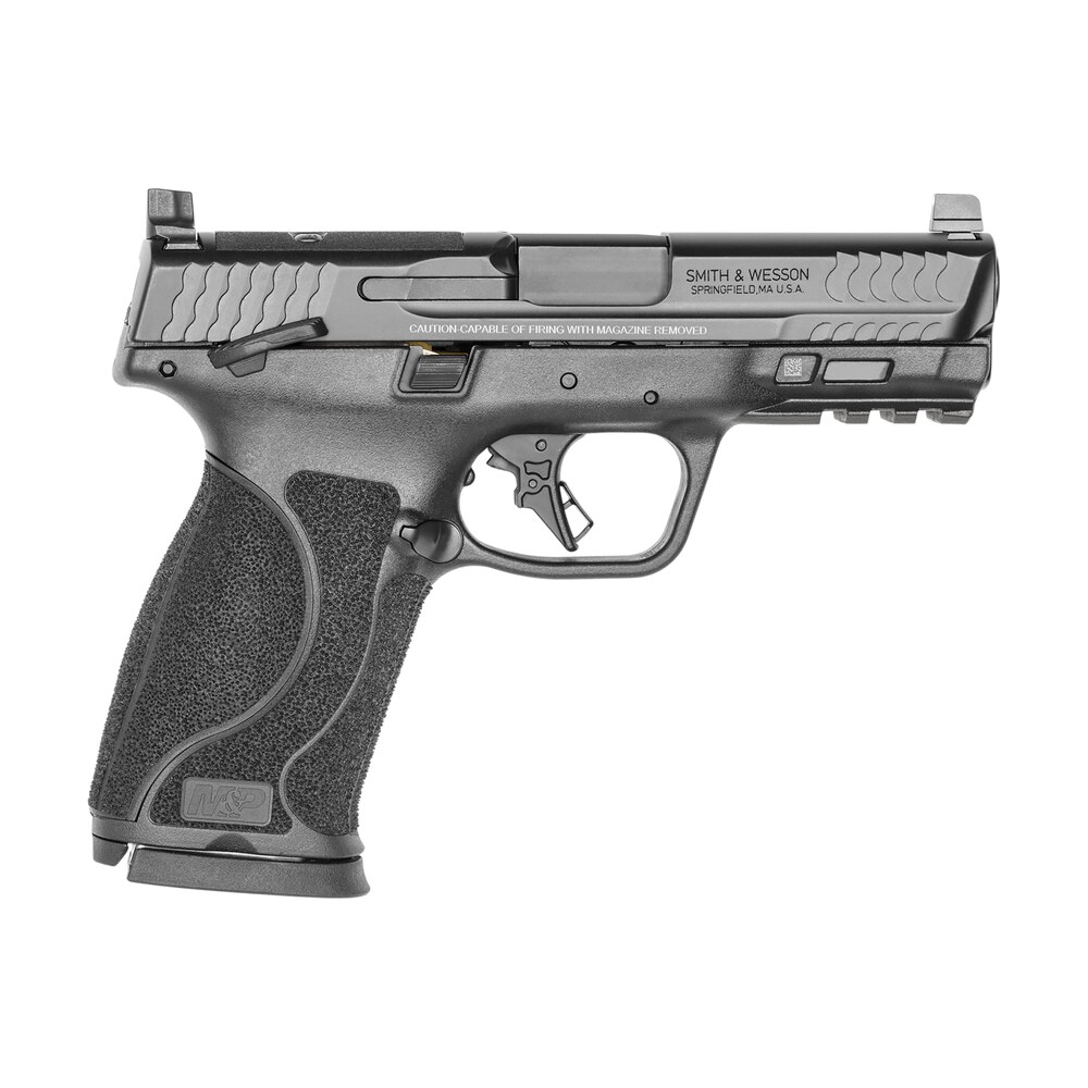 smith & wesson 13390 m&p m2.0 full size 10mm auto 15+1, 4" black armornite stainless steel barrel & optic cut/serrated slide, matte black polymer frame w/picatinny rail Smith & Wesson 13390 M&P M2.0 Full Size 10mm Auto 15+1, 4" Black Armornite Stainless Sports South item 140949