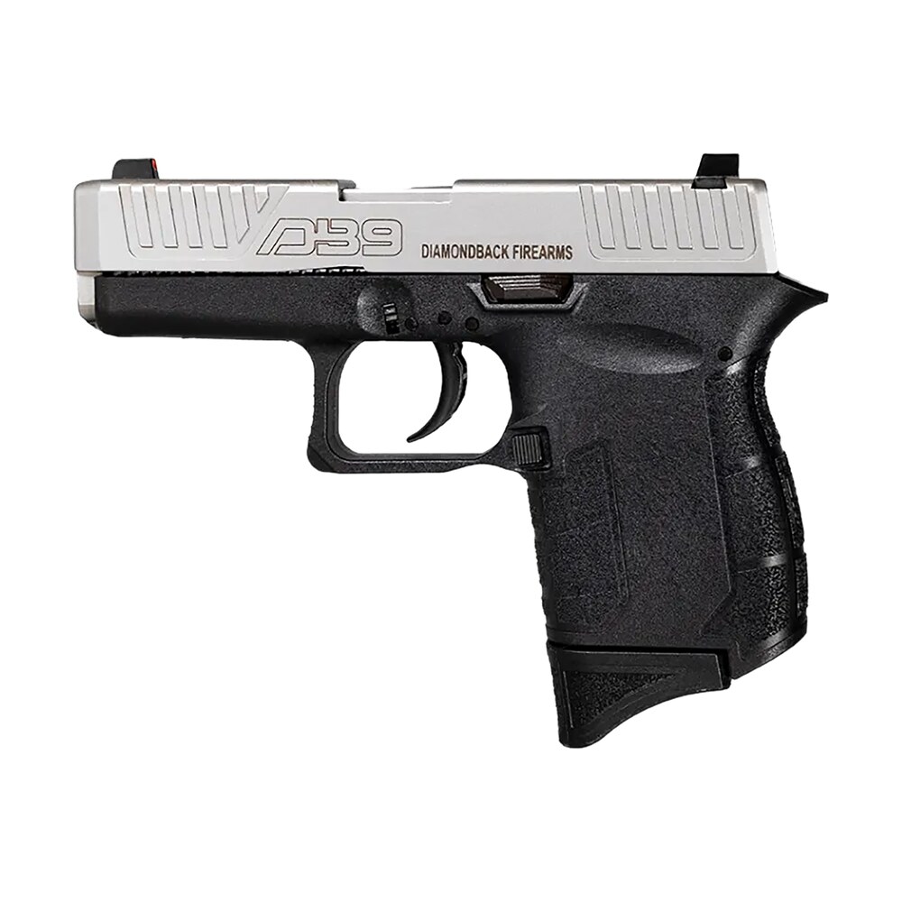 diamondback db0200p021 db9 gen4 micro compact frame 9mm luger 6+1, 3.10" stainless steel barrel, nickel boron serrated stainless steel slide, black polymer frame black & grip Diamondback DB0200P021 DB9 Gen4 Micro-Compact Frame 9mm Luger 6+1, 3.10" Stainless Steel Sports South item 141002