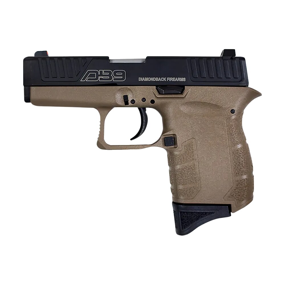 diamondback db0200p061 db9 gen4 micro compact frame 9mm luger 6+1, 3.10" stainless steel barrel, black nitride serrated stainless steel slide, flat dark earth polymer frame & grip Diamondback DB0200P061 DB9 Gen4 Micro-Compact Frame 9mm Luger 6+1, 3.10" Stainless Steel Sports South item 141004