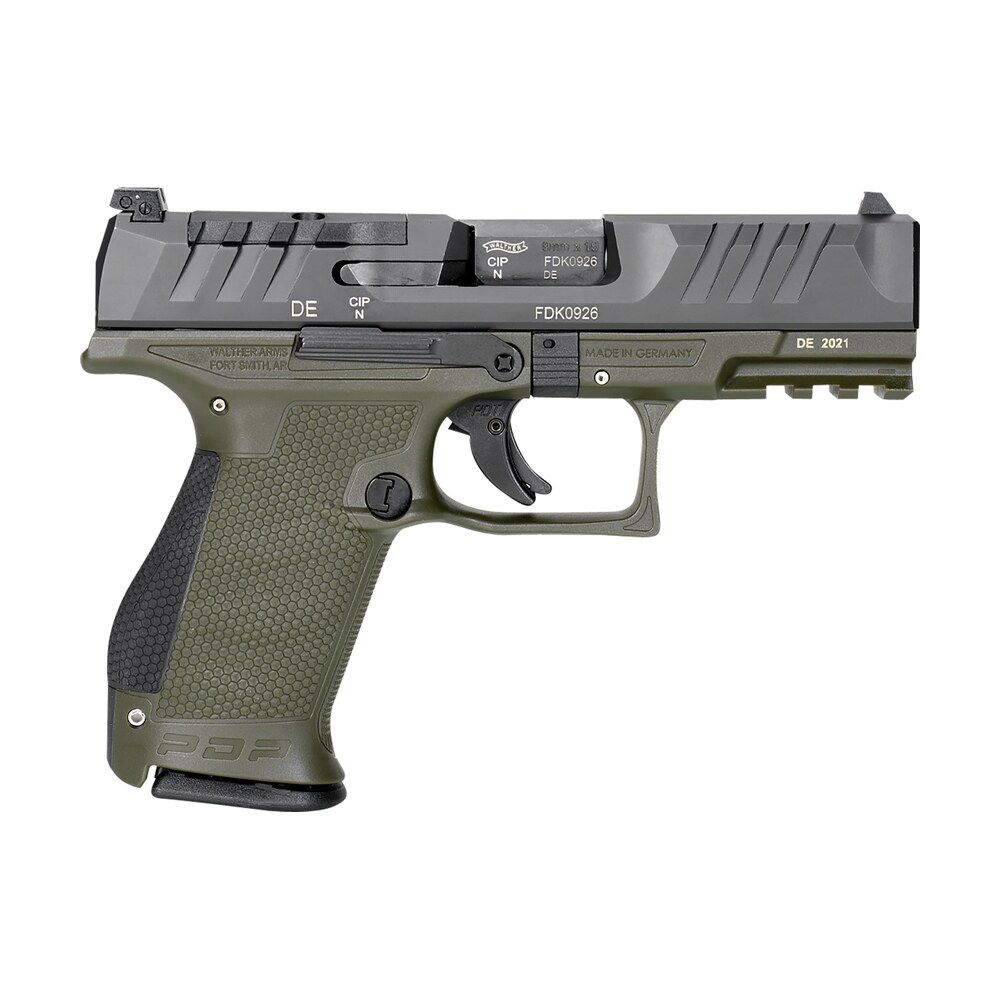 walther arms 2858428 pdp compact optic ready 9mm luger 4" 15+1 black steel slide performance duty textured polymer grip Walther Arms 2858428 PDP Compact Optic Ready 9mm Luger 4" 15+1 Black Steel Slide Performance Sports South item 141064