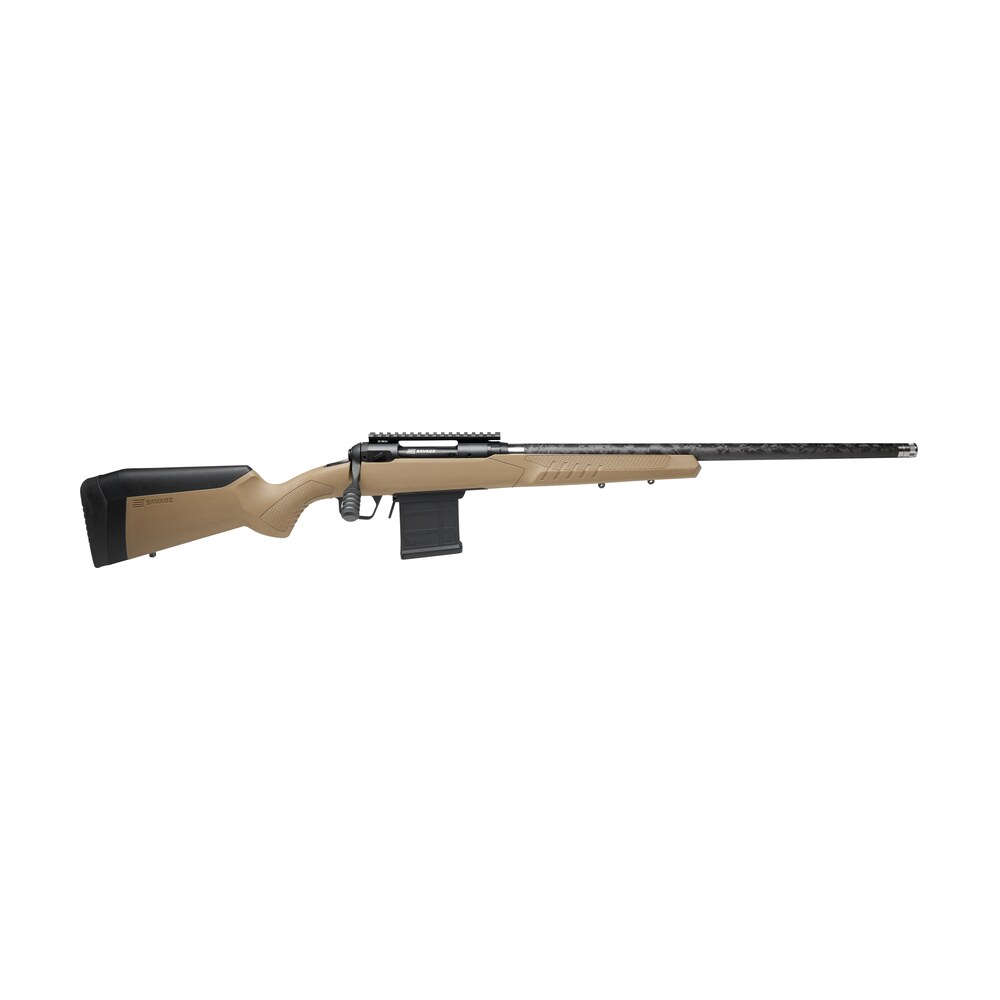savage arms 57943 110 carbon tactical 6.5 prc 8+1 24" proof research carbon fiber wrapped stainless steel barrel, matte black carbon steel receiver, synthetic flat dark earth adjustable accustock Savage Arms 57943 110 Carbon Tactical 6.5 PRC 8+1 24" Proof Research Carbon Fiber Wrapped Sports South item 141624