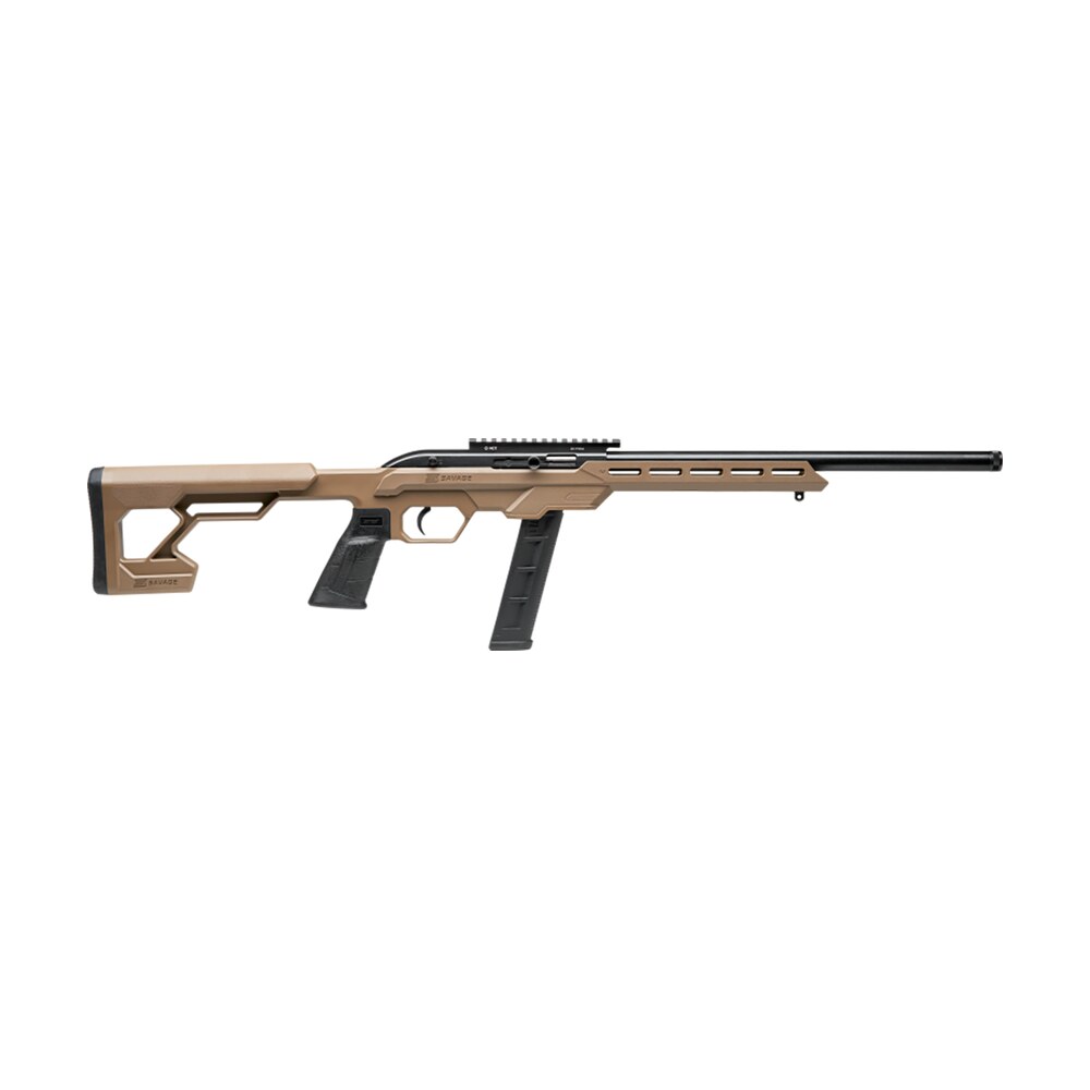 savage arms 45125 64 precision full size 22 lr 20+1 16.50" matte black heavy threaded barrel, matte black picatinny rail carbon steel receiver, m lok handguard, flat dark earth chassis synthetic stock Savage Arms 45125 64 Precision Full Size 22 LR 20+1 16.50" Matte Black Heavy Threaded Sports South item 141635