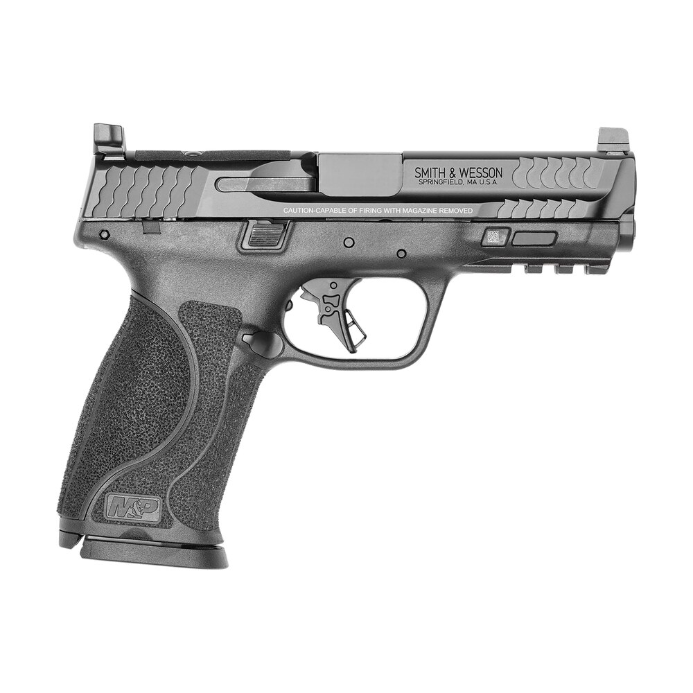 smith & wesson 13564 m&p m2.0 full size 9mm luger 17+1, 4.25" black armornite stainless steel barrel & optic ready/serrated slide, matte black polymer frame w/picatinny rail Smith & Wesson 13564 M&P M2.0 Full Size 9mm Luger 17+1, 4.25" Black Armornite Stainless Sports South item 141688