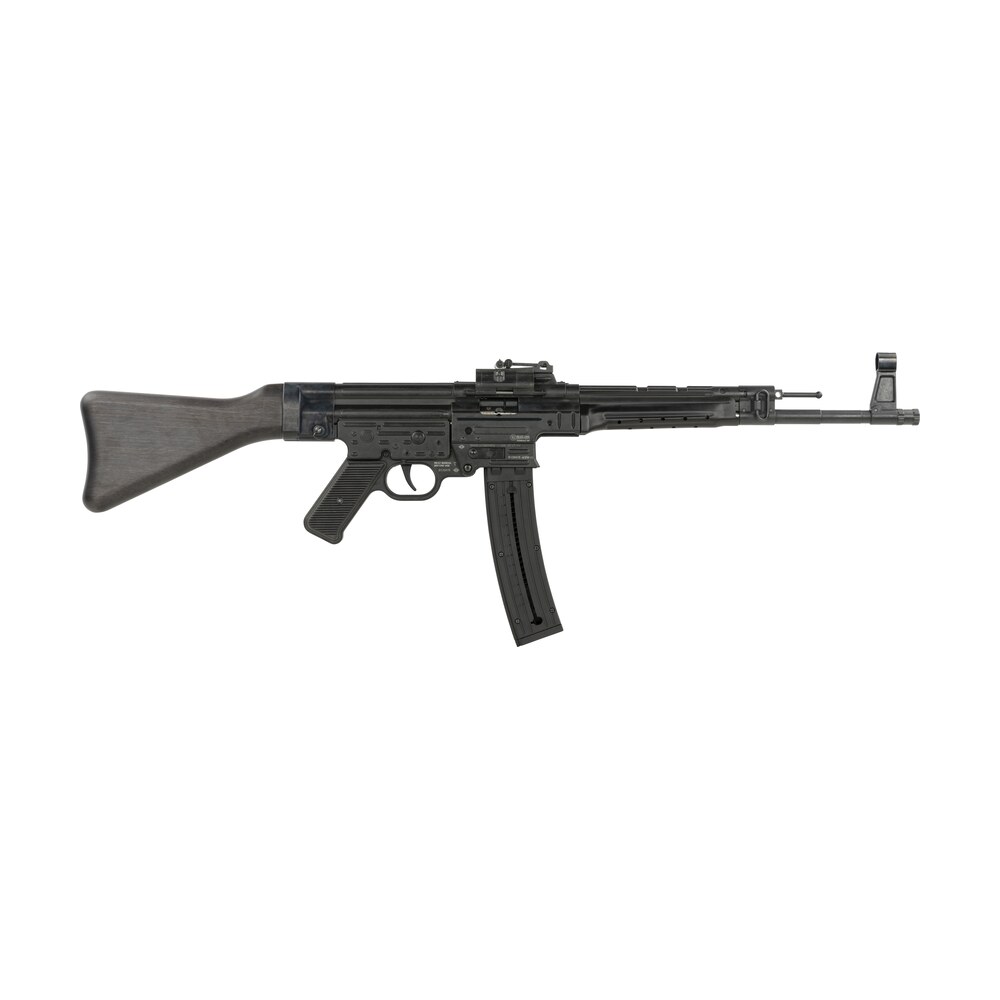 mauser rimfire 4440018 stg 44 full size 22 lr 25+1 16.50" black steel barrel, black steel receiver, black wood fixed stock Mauser Rimfire 4440018 STG-44 Full Size 22 LR 25+1 16.50" Black Steel Sports South item 141690
