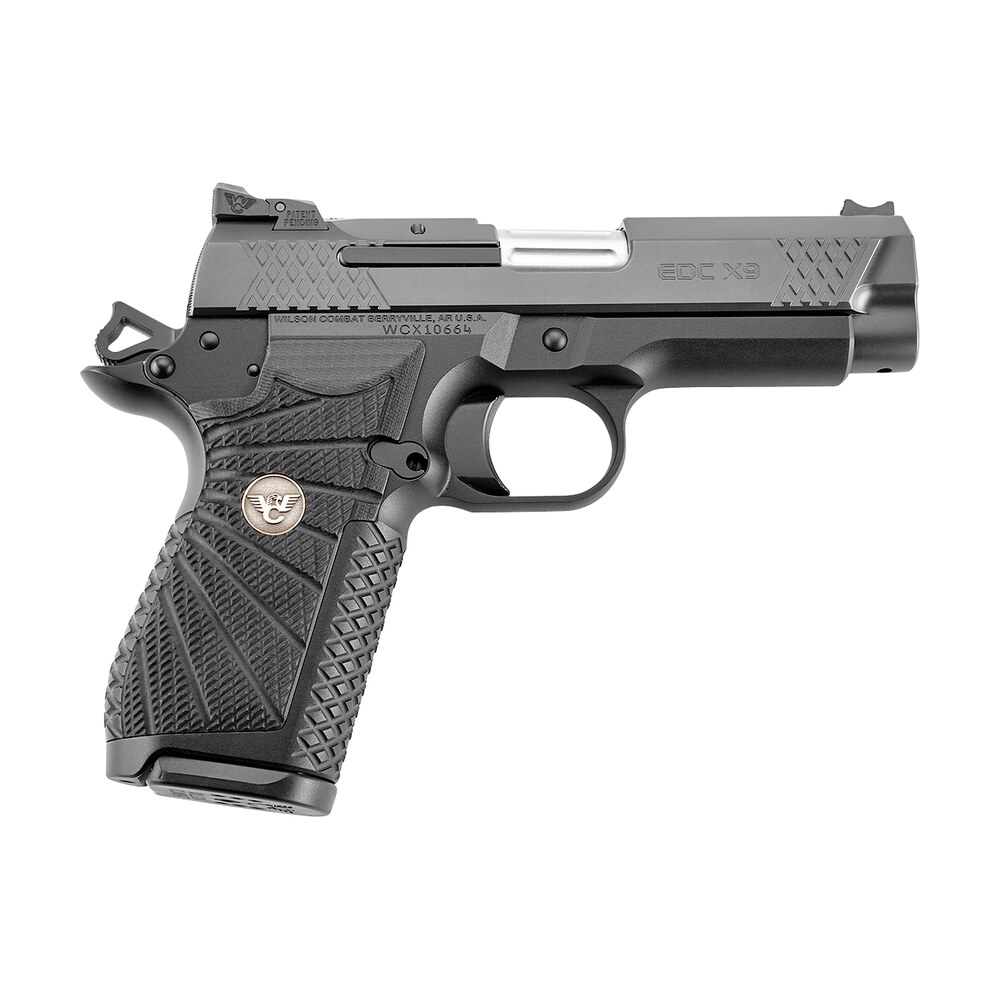 wilson combat edcxcpr9a edc x9 9mm luger 15+1 4" fluted barrel, black dlc serrated stainless steel slide, black aluminum frame w/beavertail & picatinny rail, black g10 grip Wilson Combat EDCXCPR9A EDC X9 9mm Luger 15+1 4" Fluted Sports South item 141958