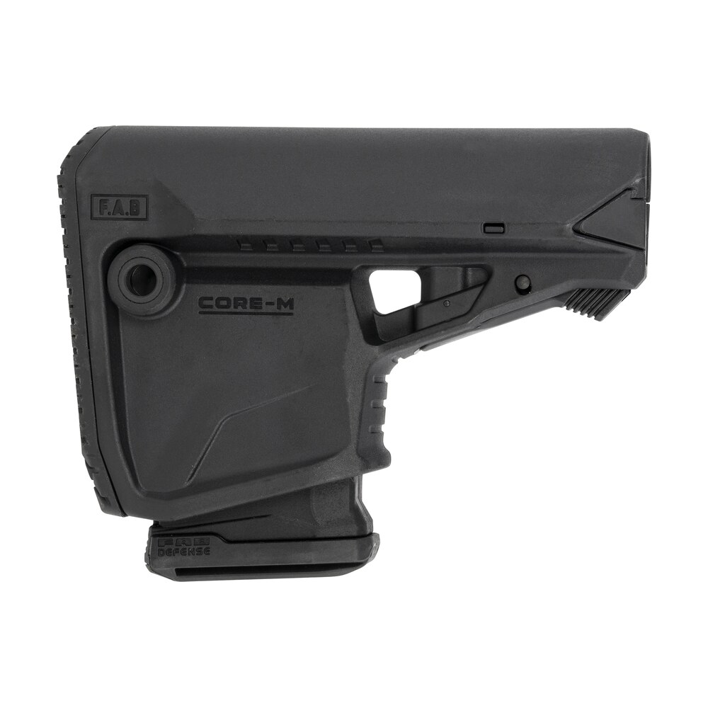 fab defense fxglcoremagb gl core survival buttstock w/rubber butt pad & built in mag carrier for ar platform compatible w/mil spec & commercial tubes black polymer (tube not included) FAB Defense FXGLCOREMAGB GL-Core Survival Buttstock Sports South item 142013