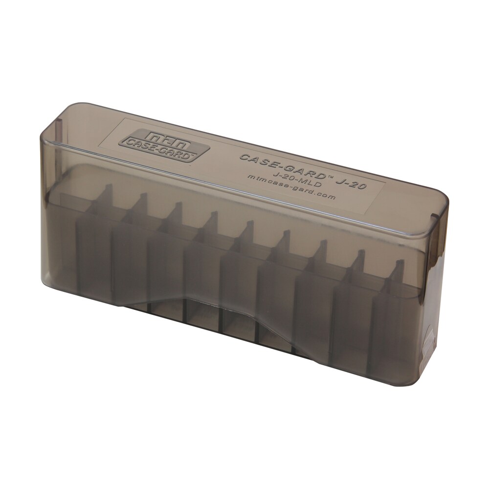 mtm case gard j20mld41 slip top ammo box 30 30 win/45 70 gov clear smoke polypropylene 20rd MTM Case-Gard J20MLD41 Slip-Top Ammo Box 30-30 Win/45-70 Gov Clear Smoke Polypropylene 20rd Sports South item 142137