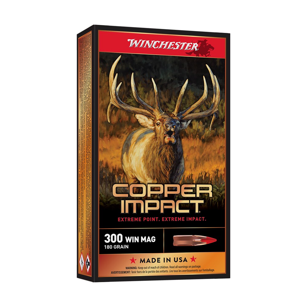 winchester ammo x300clf2 copper impact 300winmag 180gr copper extreme point lead free 20 per box/10 case Winchester Ammo X300CLF2 Copper Impact 300WinMag 180gr Copper Extreme Point Lead Free 20 Per Sports South item 142272