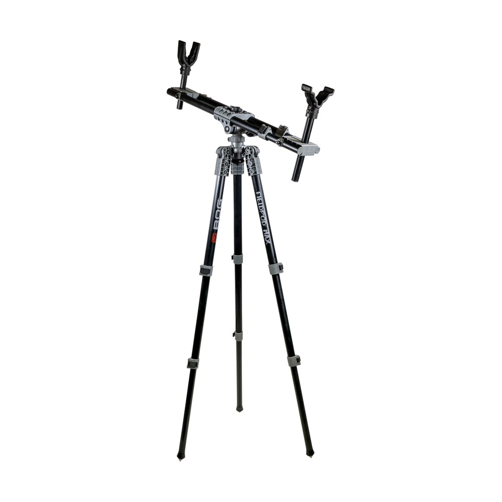 bog pod 1100473 fieldpod max tripod with black finish, spike feet, carry strap, bubble level, independent leg adjustment & 20 48" vertical adjustment Bog-Pod 1100473 Fieldpod Max Tripod Sports South item 142438