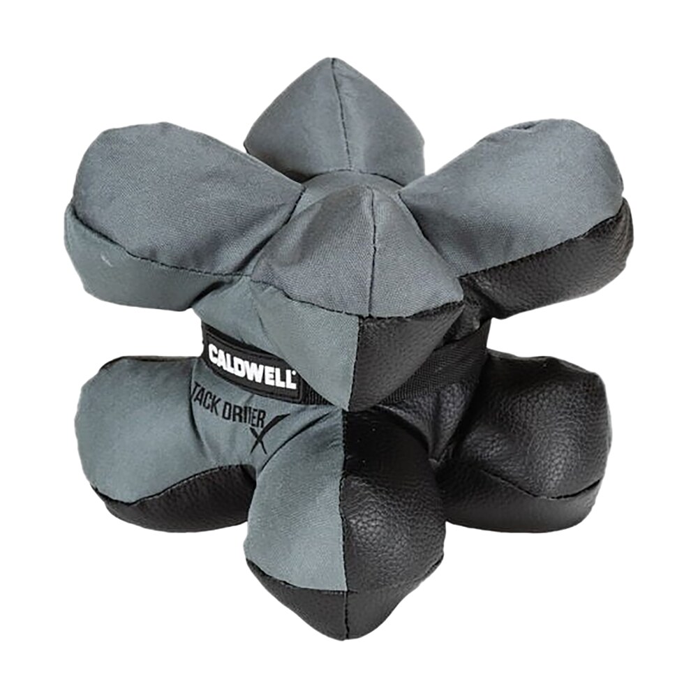 caldwell 1102665 tack driver x with gray & black finish, rubber bottom, plastic pellet filled, 6.50 lbs & 8" w x 8" h x 8" d dimensions Caldwell 1102665 Tack Driver X Sports South item 142466