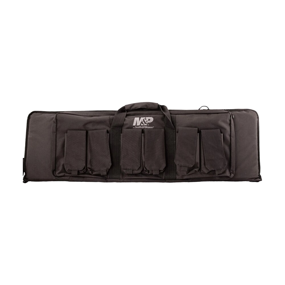 m&p accessories 110025 pro tac gun case 42" black nylon w/ full length external pocket & 6 magazine pouches M&P Accessories 110025 Pro Tac Gun Case 42" Black Nylon Sports South item 142505