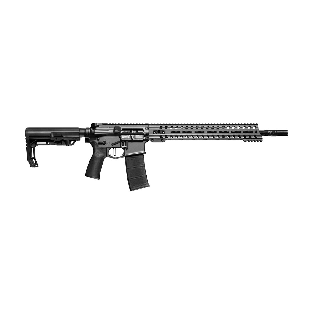 patriot ordnance factory 01649 minuteman direct impingement *ca compliant 5.56x45mm nato 16.50" 10+1 tungsten rec/14.5" m lok handguard black nitride barrel black polymer 6 position mft stock & grip Patriot Ordnance Factory 01649 Minuteman Direct Impingement *CA Compliant 5.56x45mm NATO 16.50" Sports South item 142555