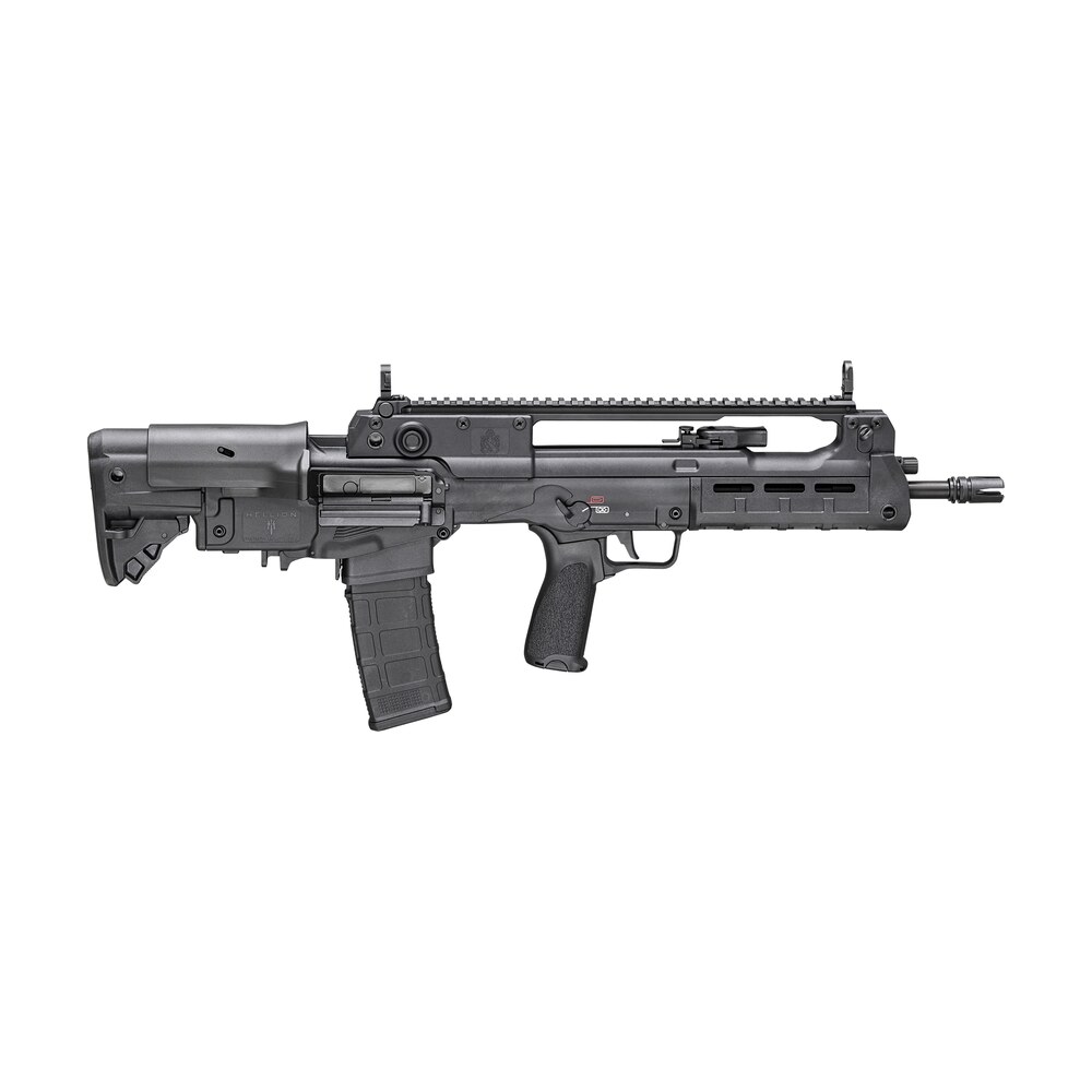 springfield armory hl916556b hellion bullpup 5.56x45mm nato 16" 30+1 black rec/barrel black 5 position adjustable with cheek riser stock black bravo mod 3 grip ambidextrous hand Springfield Armory HL916556B Hellion Bullpup 5.56x45mm NATO 16" 30+1 Black Rec/Barrel Black 5 Sports South item 142737