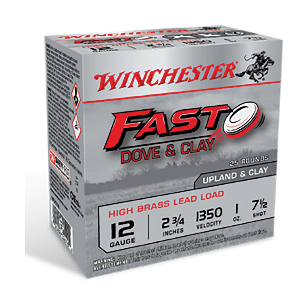 winchester ammo wfd127b fast dove & clay high brass 12gauge 2.75" 1oz 7.5shot 25 per box/10 case Winchester Ammo WFD127B Fast Dove & Clay High Brass 12Gauge 2.75" 1oz 7.5Shot 25 Per Box/10 Sports South item 142836
