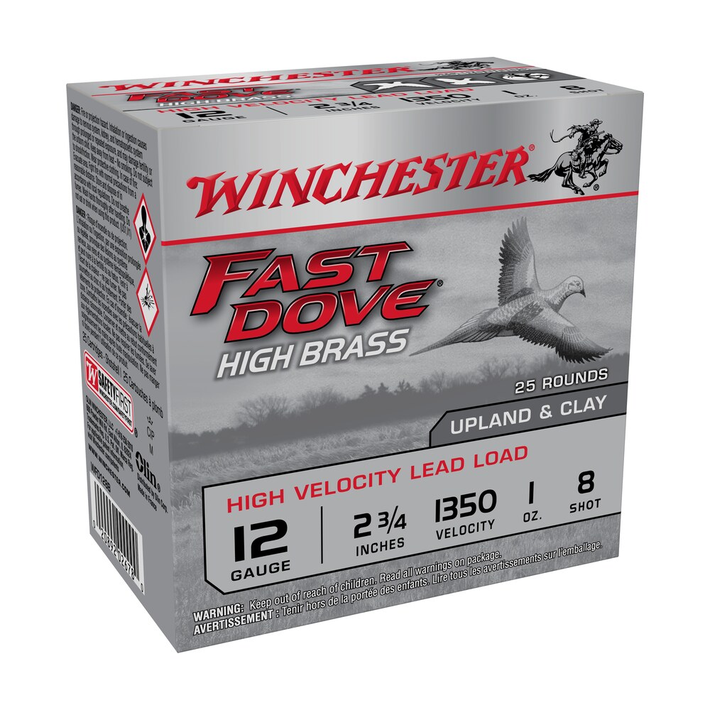 winchester ammo wfd128b fast dove & clay high brass 12gauge 2.75" 1oz 8shot 25 per box/10 case Winchester Ammo WFD128B Fast Dove & Clay High Brass 12Gauge 2.75" 1oz 8Shot 25 Per Box/10 Sports South item 142837