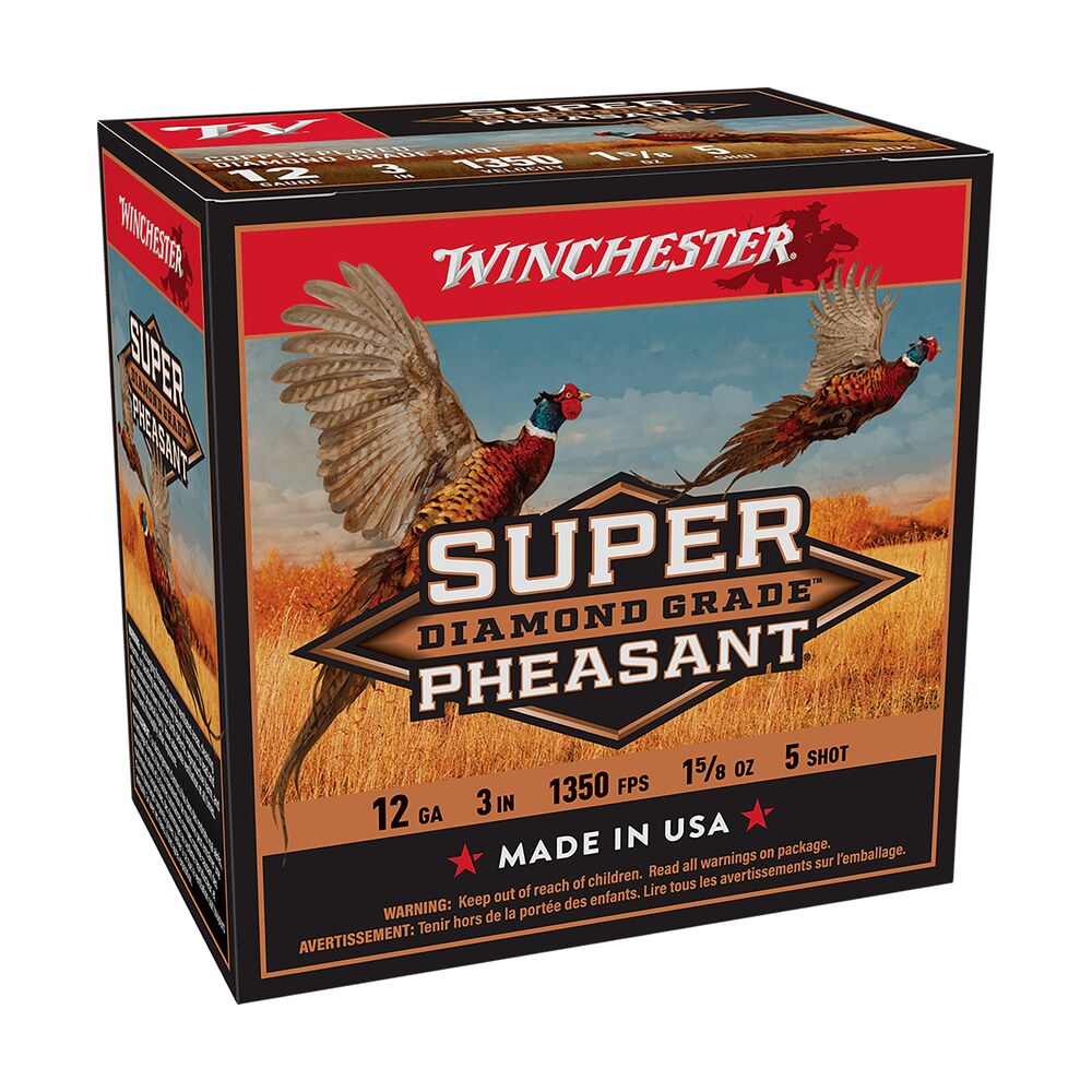 winchester ammo spdg1235 super pheasant diamond grade 12gauge 3" 1 5/8oz 5shot 25 per box/10 case Winchester Ammo SPDG1235 Super Pheasant Diamond Grade 12Gauge 3" 1 5/8oz 5Shot 25 Per Box/10 Sports South item 142838