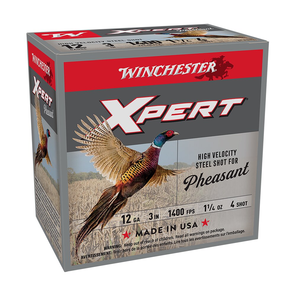 winchester ammo wexp123h4 xpert pheasant lead free high velocity 12gauge 3" 1 1/4oz 4shot 25 per box/10 case Winchester Ammo WEXP123H4 Xpert Pheasant Lead Free High Velocity 12Gauge 3" 1 1/4oz 4Shot 25 Sports South item 142843
