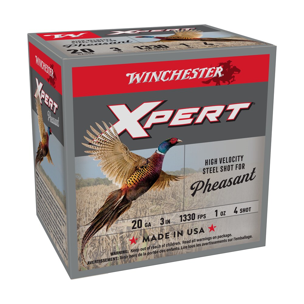 winchester ammo wexp2034 xpert pheasant lead free high velocity 20gauge 3" 1oz 4shot 25 per box/10 case Winchester Ammo WEXP2034 Xpert Pheasant Lead Free High Velocity 20Gauge 3" 1oz 4Shot 25 Per Sports South item 142845