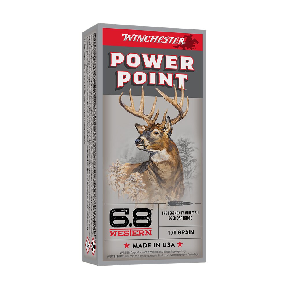winchester ammo x68w1 power point 6.8western 170gr 20 per box/10 case Winchester Ammo X68W1 Power-Point 6.8Western 170gr 20 Per Box/10 Case Sports South item 142848