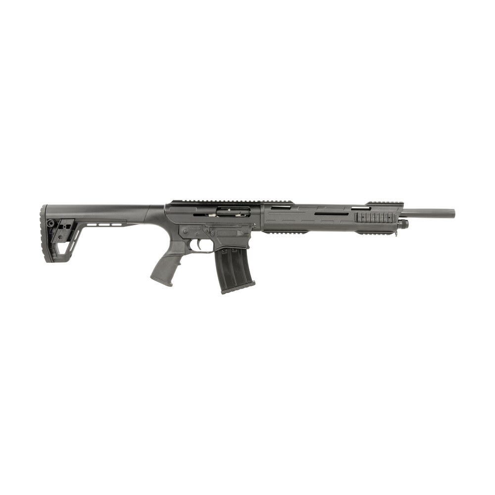 tokarev usa 21000103 tar 12 gauge semi auto 3" 5+1 18.50" black steel barrel, black receiver w/picatinny rail, black fixed synthetic stock Tokarev USA 21000103 TAR 12 Gauge Semi-Auto 3" 5+1 18.50" Black Steel Sports South item 142859
