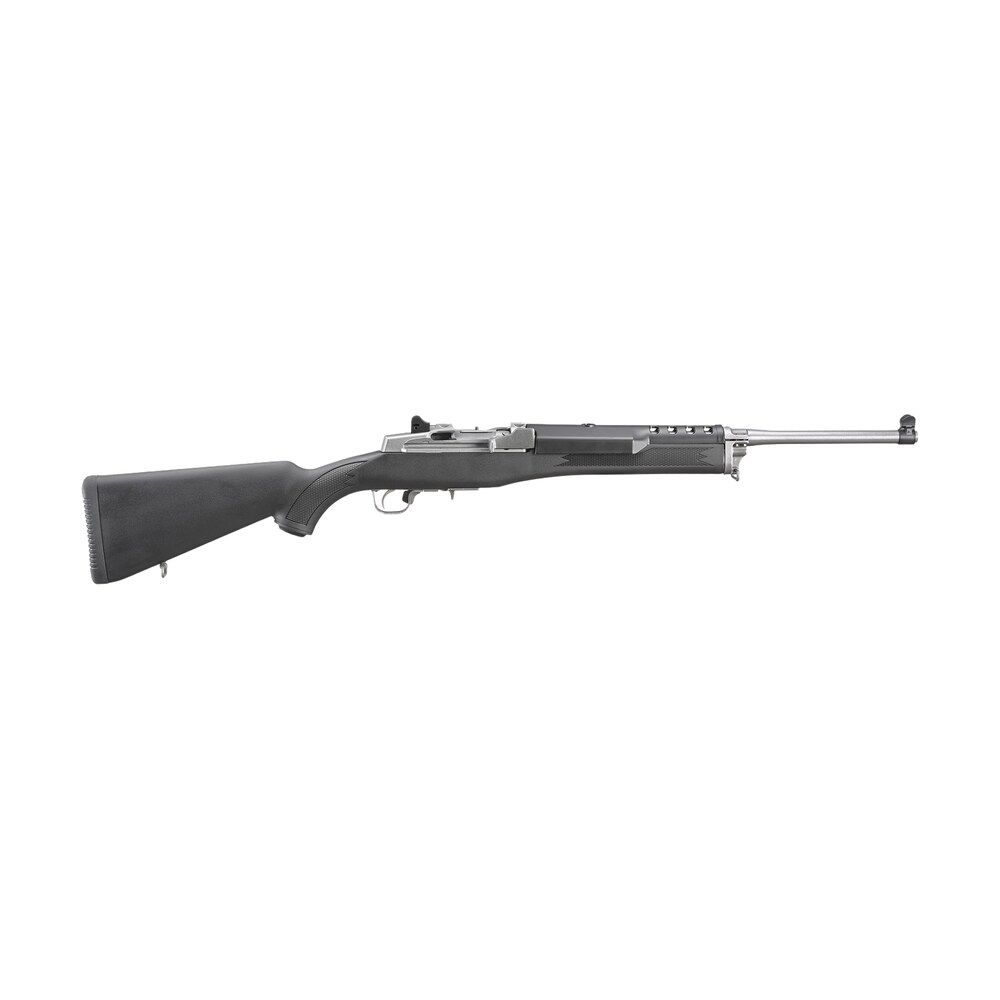 ruger 5805 mini 14 ranch 223 rem/5.56 nato 5+1 18.50″ matte stainless steel barrel, matte stainless steel drilled & tapped receiver, black synthetic fixed stock, right hand Ruger 5805 Mini-14 Ranch 223 Rem/5.56 NATO 5+1 18.50" Matte Stainless Steel Sports South item 14303