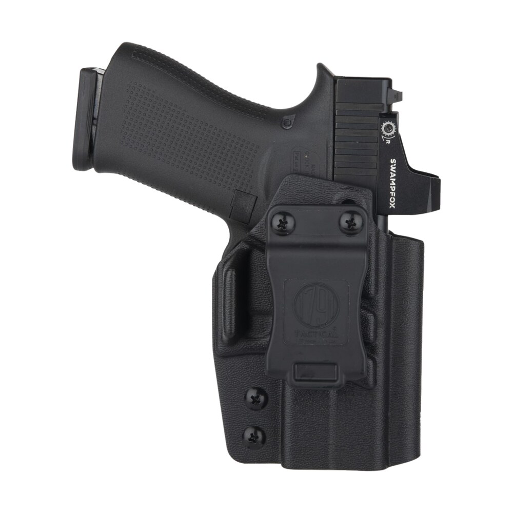1791 gunleather taciwbg43xmosblkl tactical kydex iwb black kydex belt clip compatible w/glock 43/43x/43x mos/48 left hand 1791 Gunleather TACIWBG43XMOSBLKL Tactical Kydex IWB Black Kydex Belt Clip Compatible Sports South item 143442