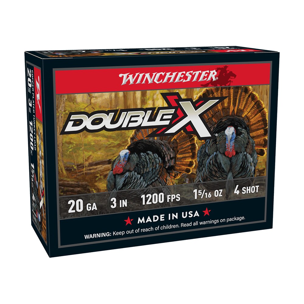 winchester ammo sth2034 double x high velocity turkey 20gauge 3″ 1 5/16oz 4shot 10 per box/10 case Winchester Ammo STH2034 Double X High Velocity Turkey 20Gauge 3" 1 5/16oz 4Shot 10 Per Box/10 Sports South item 14345